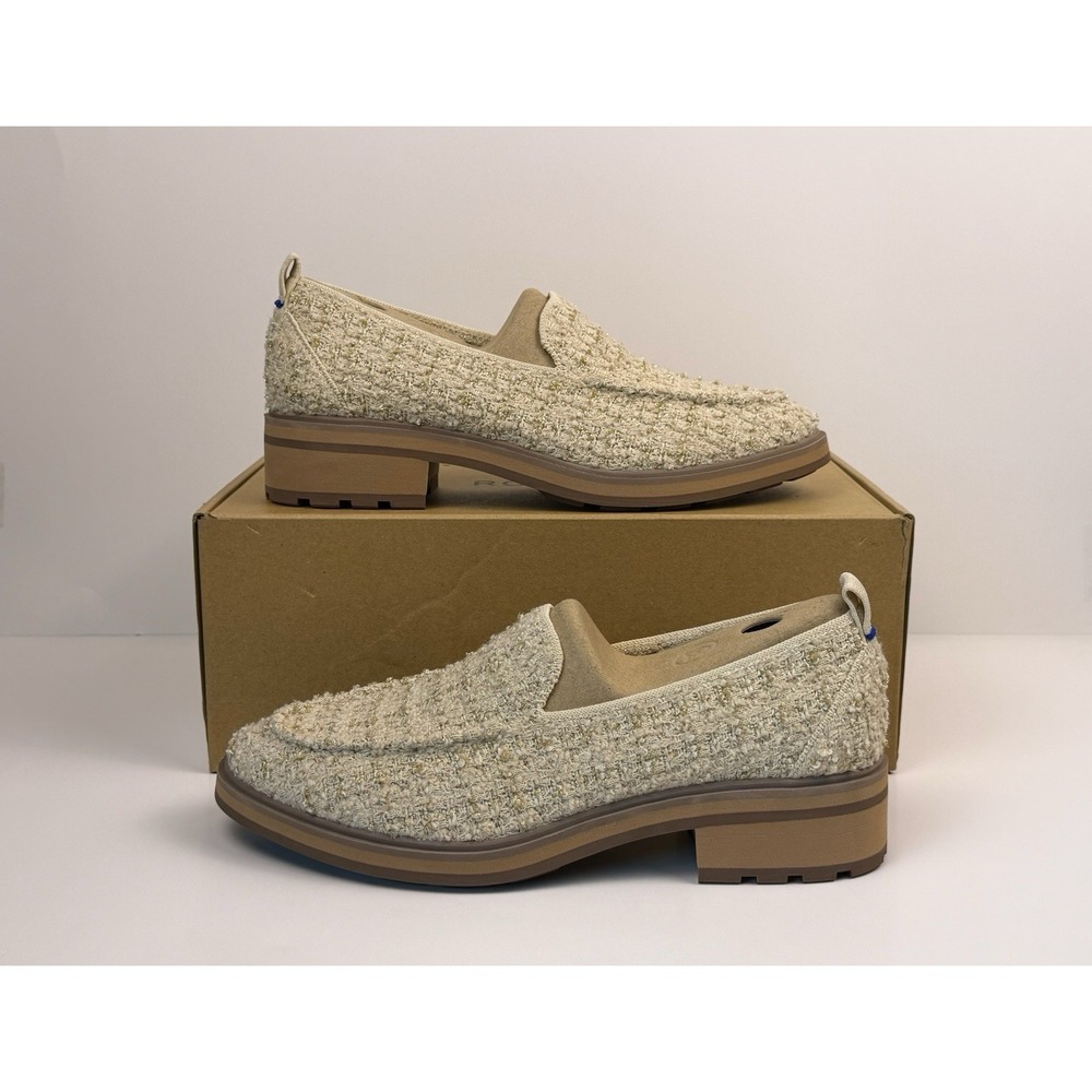 Rothy's The Lug Loafer‎ Women's Size 8 Snowcap Boucle 163-006